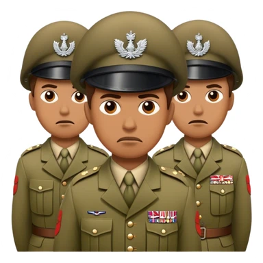 The British army is serious and photorealistic sticker