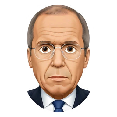 Sergey Lavrov
Minister of Foreign Affairs of the Russian Federation photorealistic thinking sticker