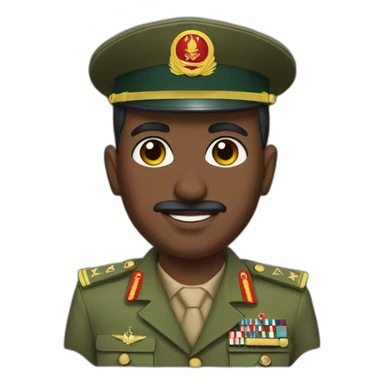 Sudan army general burhan sticker