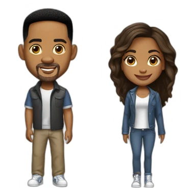 jada and will smith sticker