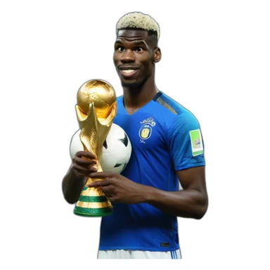 paul pogba with world cup sticker