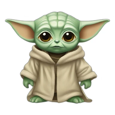 Cyber Baby Yoda sticker