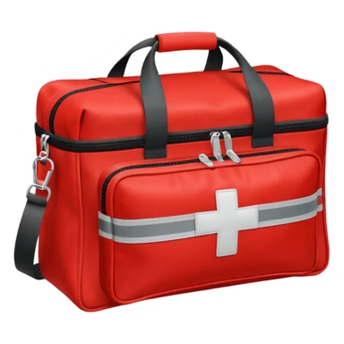 red paramedic bag sticker