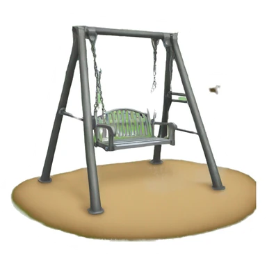 Metal swing set sticker