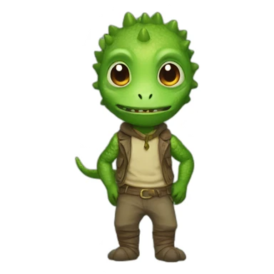 Lizard man sticker