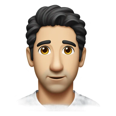 younger David Schwimmer very upset with no facial hair sticker