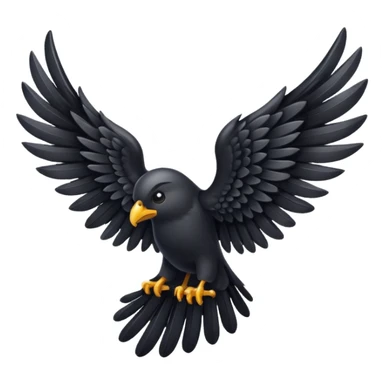 a black wing sticker
