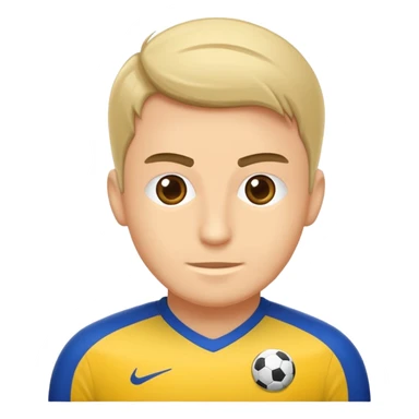 Sebastian Szymanski futbolcusu, genç Polonyalı futbolcu, kısa saçlı, futbol formasıyla, futbol topuyla, dinamik pozda sticker