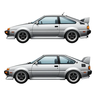 Toyota AE86 sports car sticker