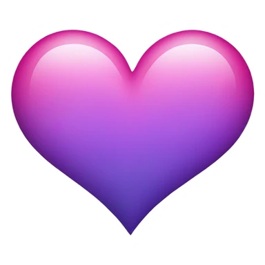 Purple pink heart sticker