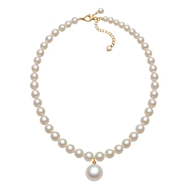 fancy pearl necklace sticker