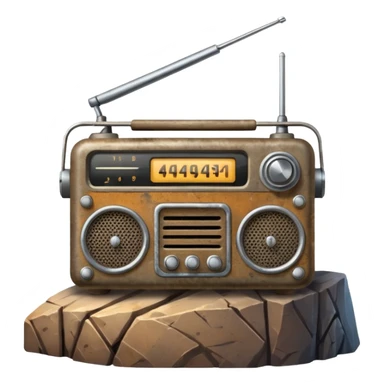 radio sopra una montagna sticker