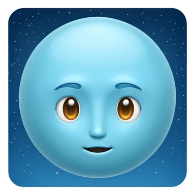 Can you make me an emoji of a blue planet? URANUS sticker