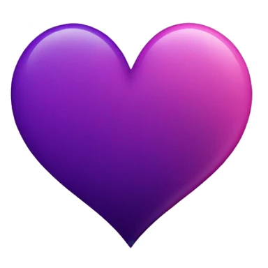 a dark purple and dark pink ombre heart sticker