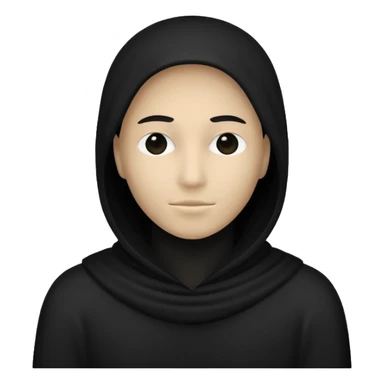 silueta negra persona sin rostro sticker