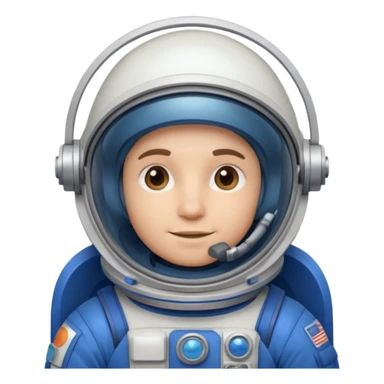 Engineer in an blue astronaut suit sticker