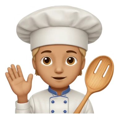 not human funny character with cook hat  sticker