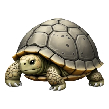grumpy stone tortoise sticker