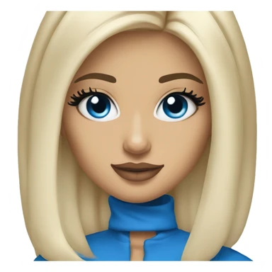 blonde kylie jenner with blue eyes sticker
