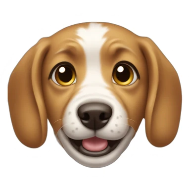 Little dog dirhams big teeths  sticker