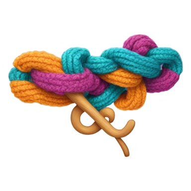 A logo for a crochet business called cozy loops sticker