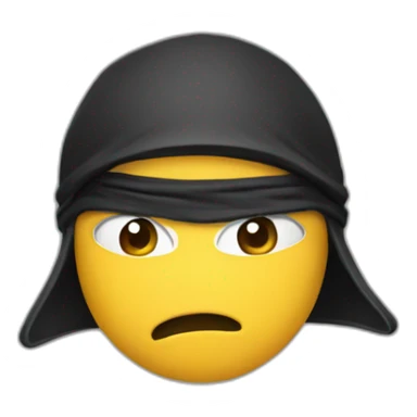 Ninja sending kiss sticker