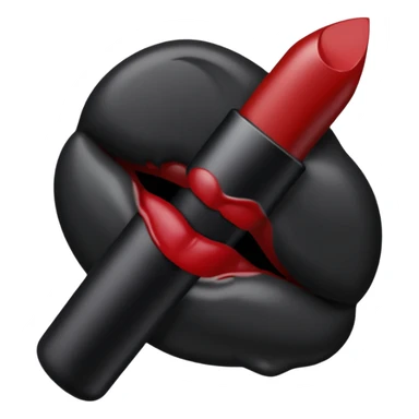 💋quiero este emoji en negro completo  sticker