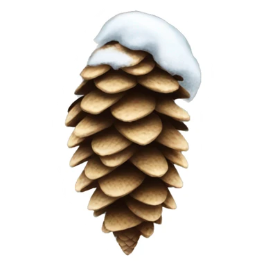 spruce pine cone snowy sticker