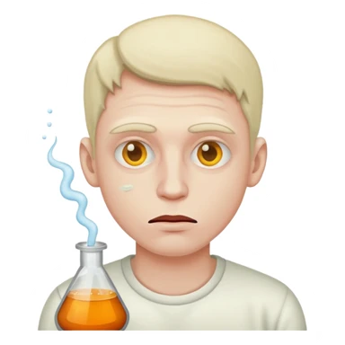 guy doing drugs sticker