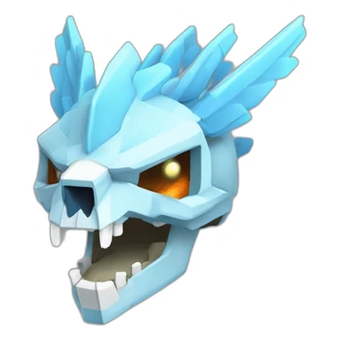 head cranial ice skull Articuno pokemon pixelmon Minecraft delegate sticker
