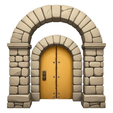 arch in a doorway sticker