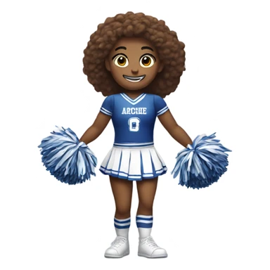 Archie as a cheerleader sticker