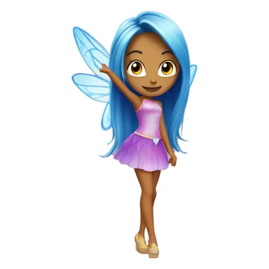 Winx club stella listing to music sticker