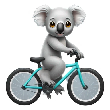 Koala wearing BMX helmet sticker