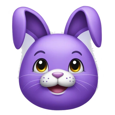 Purple bunny sticker