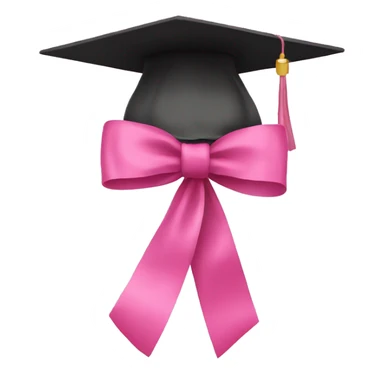 College degree with a pink bow sticker