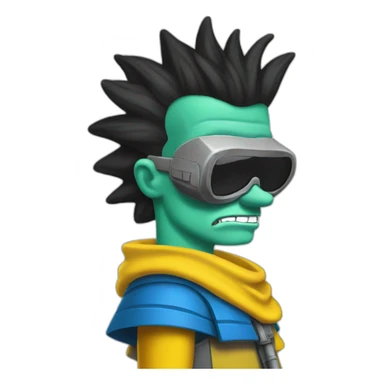Bart simpson starwars sticker