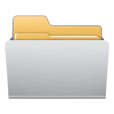 white and gray folder empty sticker