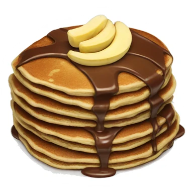 Chocolate banana pancakes  sticker