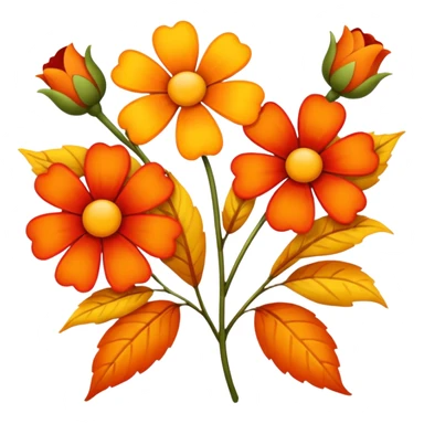 Flowers autumn vibe sticker