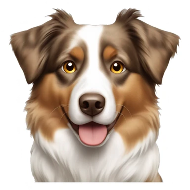 australian shepherd light brown and white  sticker