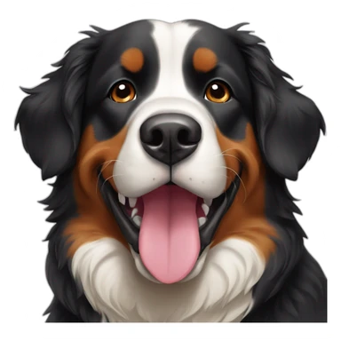 Bernese Mountain Dog happy sticker