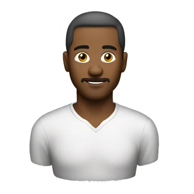 Man without bead whitecolur hass aristyle sticker