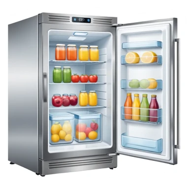 Freezer-and-refrigerator in one  sticker