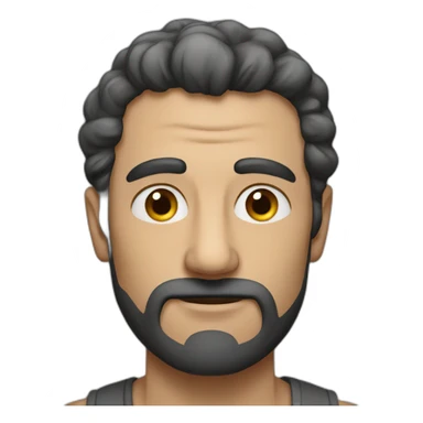 Man with long mostash sticker