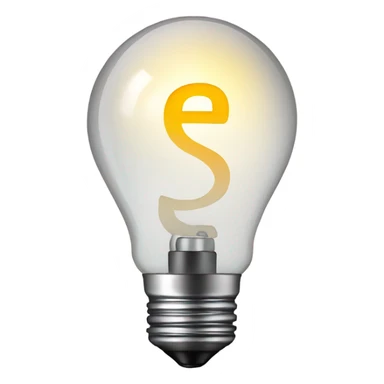 lightbulb euro symbol sticker