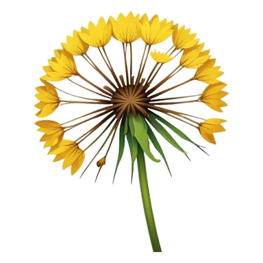 Dandaline flower dying sticker