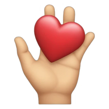 una mano con el dedo corazon estirado y el resto encogidos sticker