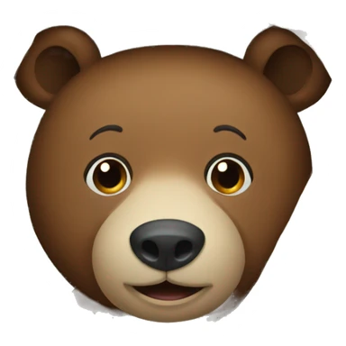 happy bear cozy in blanket sticker
