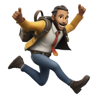 Chappell roan jumping from the fortnite battle bus sticker